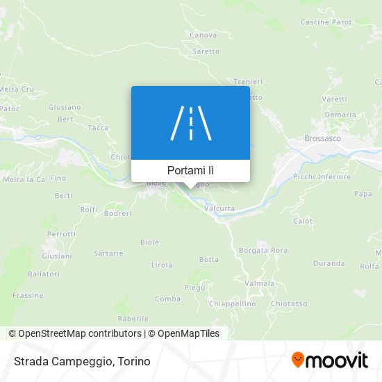 Mappa Strada Campeggio