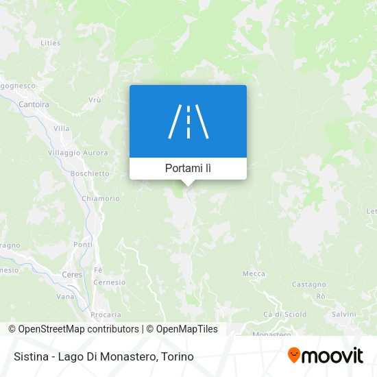 Mappa Sistina - Lago Di Monastero
