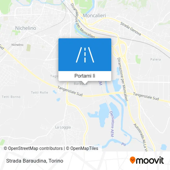 Mappa Strada Baraudina