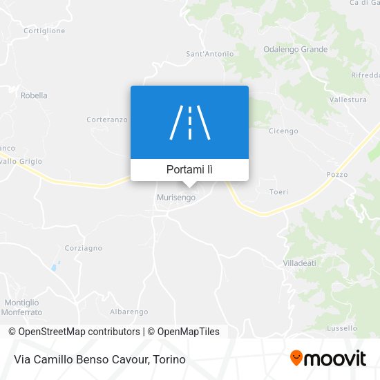 Mappa Via Camillo Benso Cavour