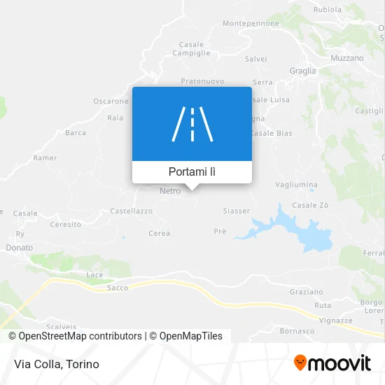 Mappa Via Colla
