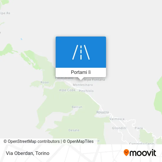 Mappa Via Oberdan