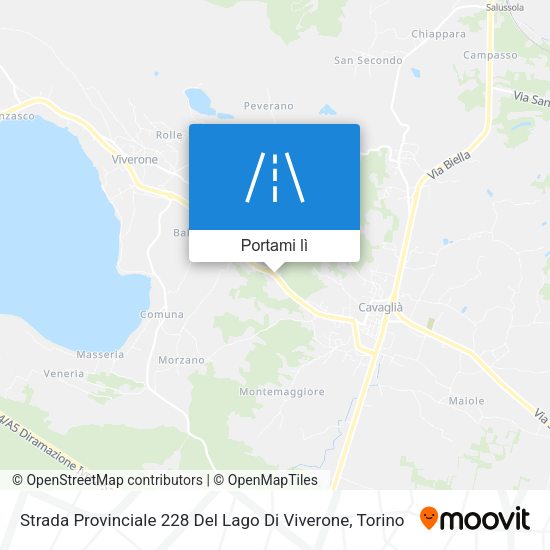 Mappa Strada Provinciale 228 Del Lago Di Viverone