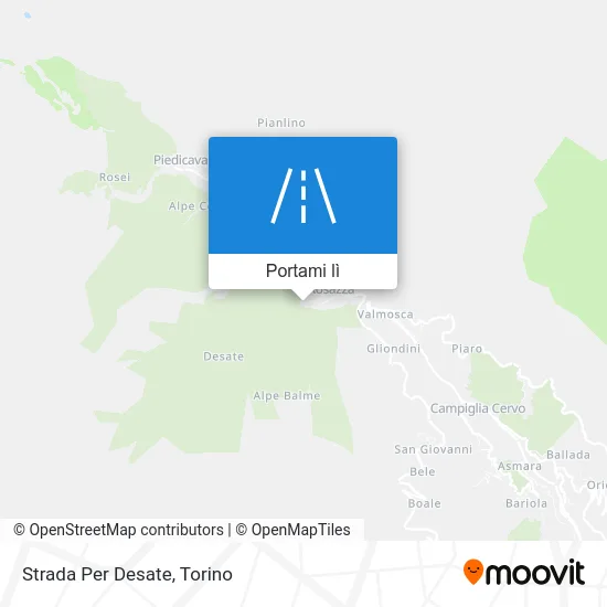 Mappa Strada Per Desate