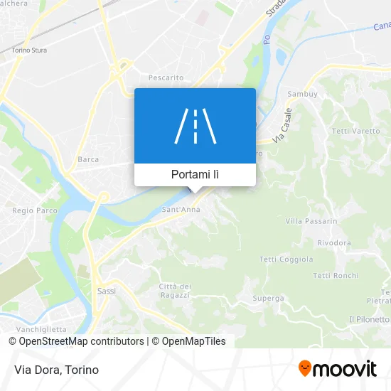 Mappa Via Dora