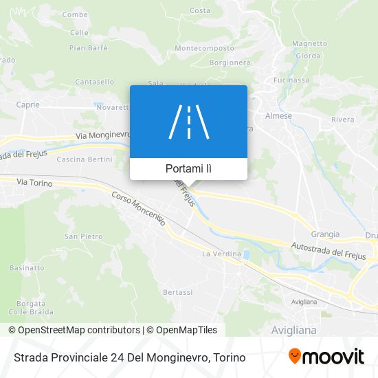 Mappa Strada Provinciale 24 Del Monginevro