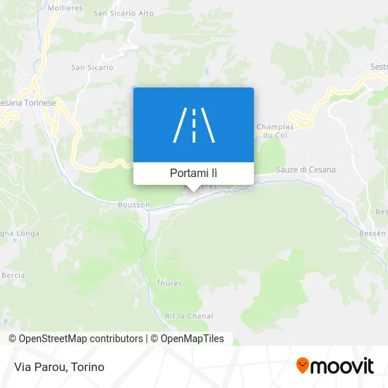 Mappa Via Parou