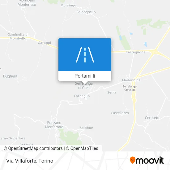 Mappa Via Villaforte