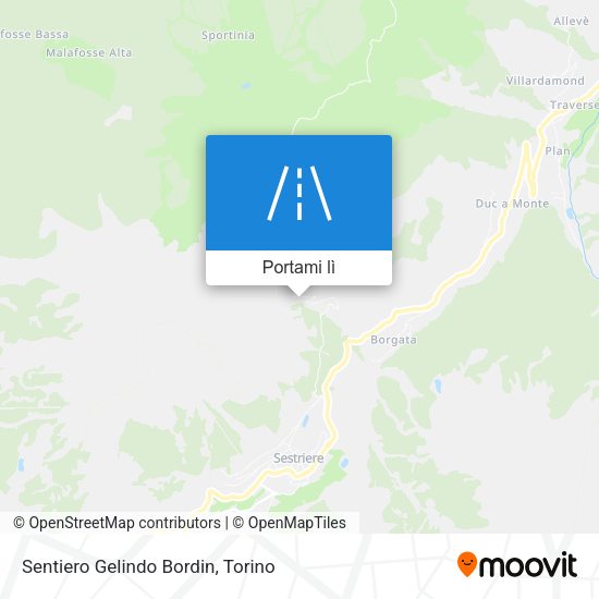 Mappa Sentiero Gelindo Bordin