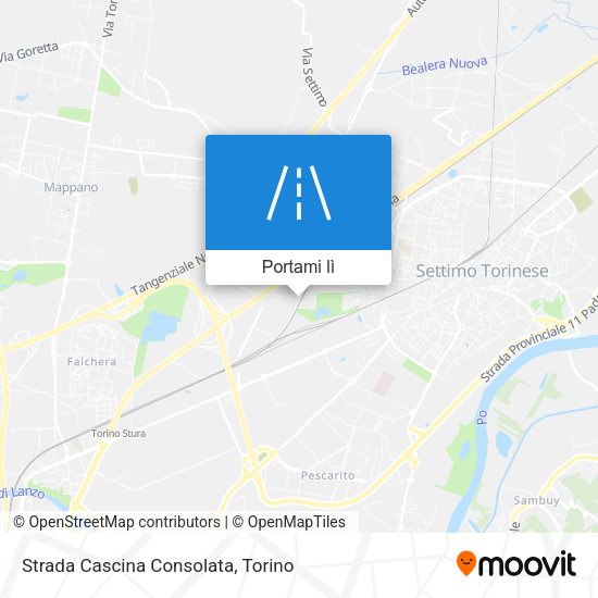 Mappa Strada Cascina Consolata
