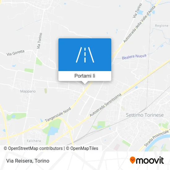 Mappa Via Reisera