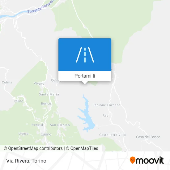 Mappa Via Rivera