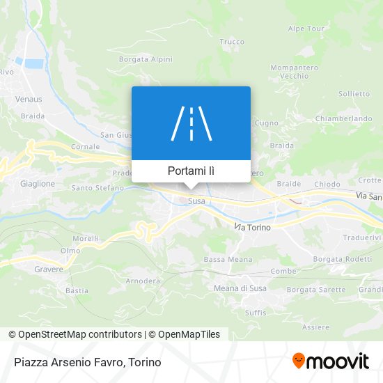 Mappa Piazza Arsenio Favro