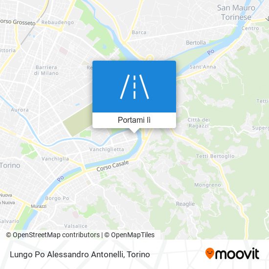 Mappa Lungo Po Alessandro Antonelli