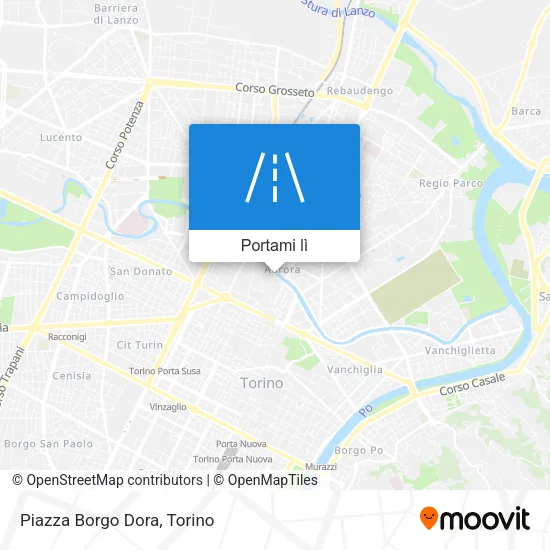 Mappa Piazza Borgo Dora