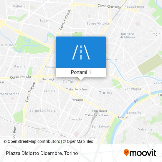 Mappa Piazza Diciotto Dicembre