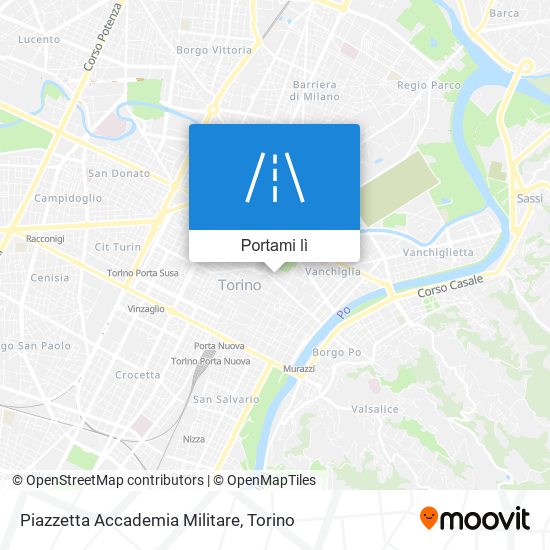 Mappa Piazzetta Accademia Militare