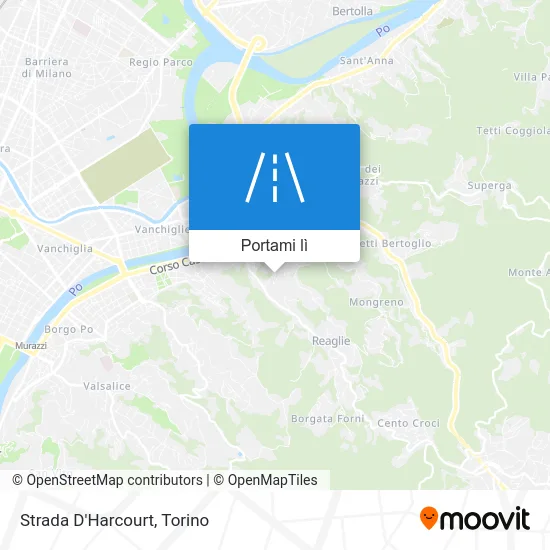 Mappa Strada D'Harcourt