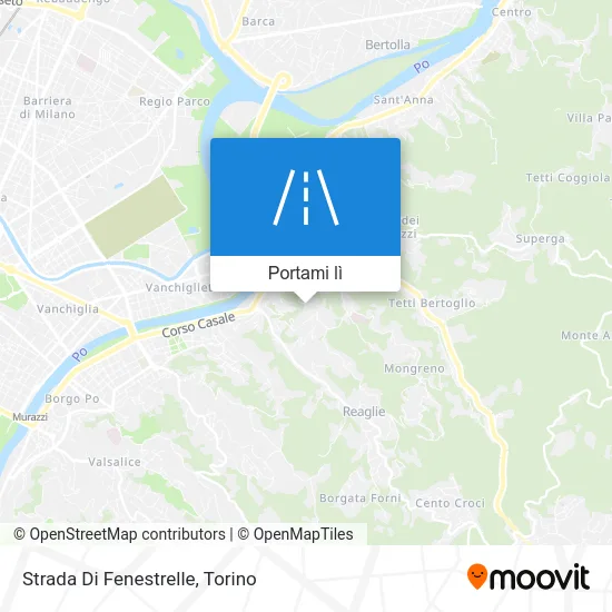 Mappa Strada Di Fenestrelle