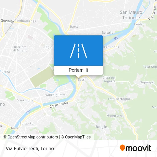 Mappa Via Fulvio Testi
