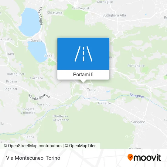 Mappa Via Montecuneo