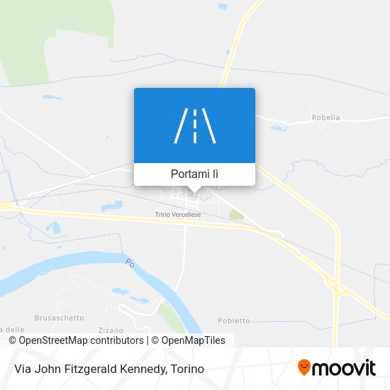 Mappa Via John Fitzgerald Kennedy