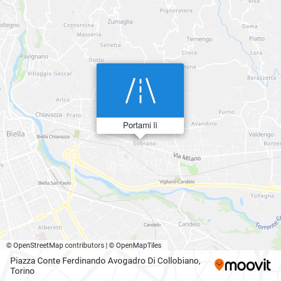 Mappa Piazza Conte Ferdinando Avogadro Di Collobiano