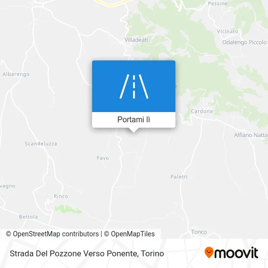 Mappa Strada Del Pozzone Verso Ponente