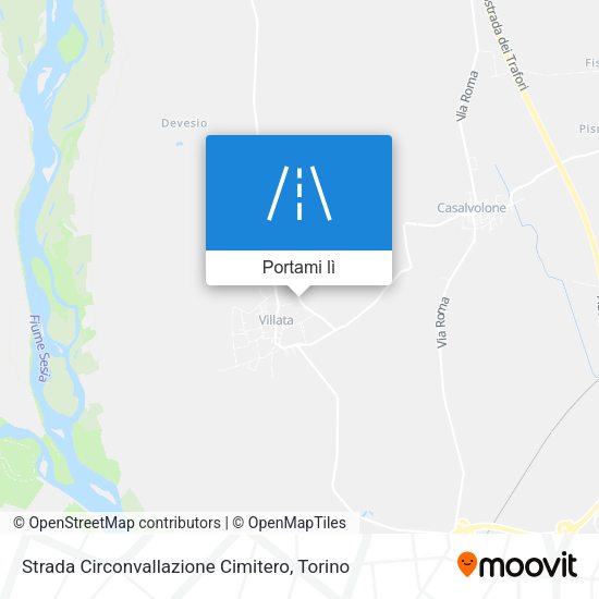Mappa Strada Circonvallazione Cimitero