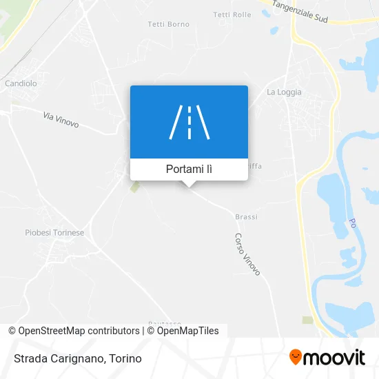 Mappa Strada Carignano