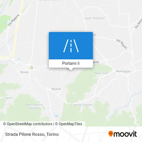 Mappa Strada Pilone Rosso