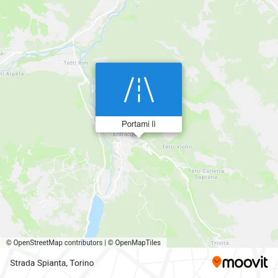 Mappa Strada Spianta