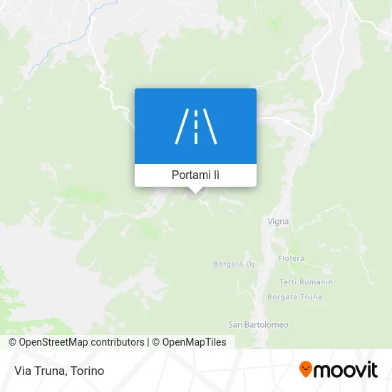 Mappa Via Truna