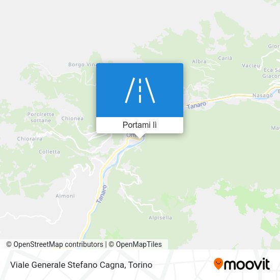 Mappa Viale Generale Stefano Cagna
