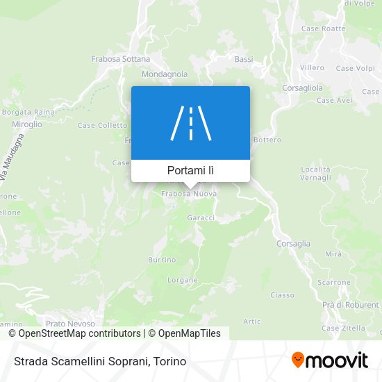 Mappa Strada Scamellini Soprani