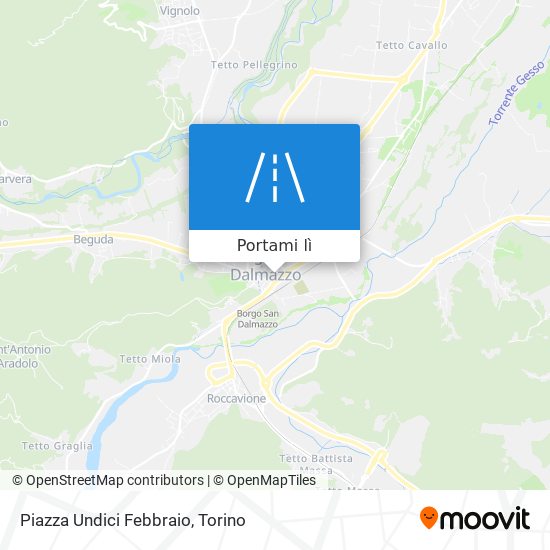 Mappa Piazza Undici Febbraio