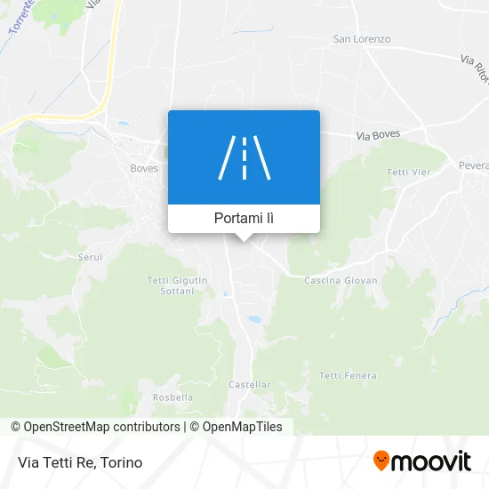 Mappa Via Tetti Re