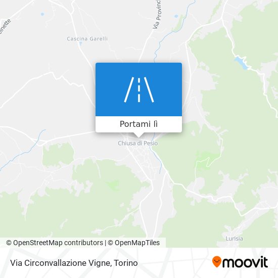 Mappa Via Circonvallazione Vigne