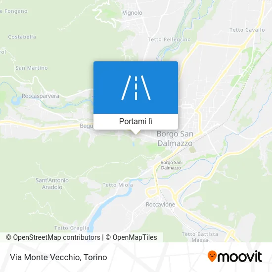 Mappa Via Monte Vecchio