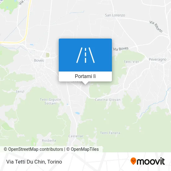 Mappa Via Tetti Du Chin