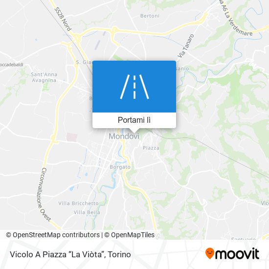 Mappa Vicolo A Piazza “La Viòta”