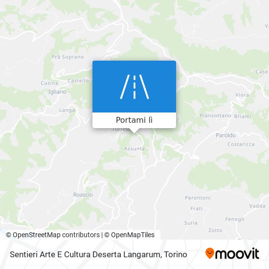 Mappa Sentieri Arte E Cultura Deserta Langarum