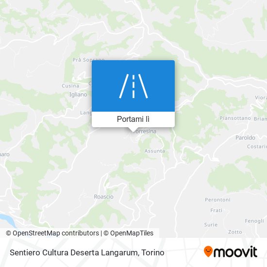 Mappa Sentiero Cultura Deserta Langarum