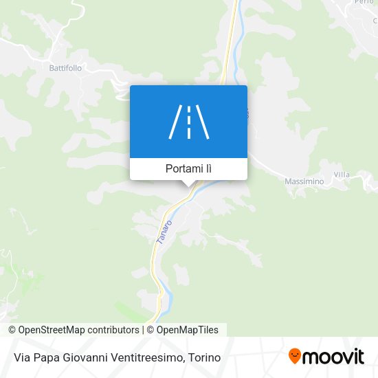 Mappa Via Papa Giovanni Ventitreesimo