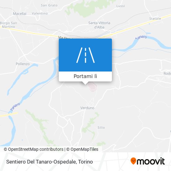 Mappa Sentiero Del Tanaro-Ospedale