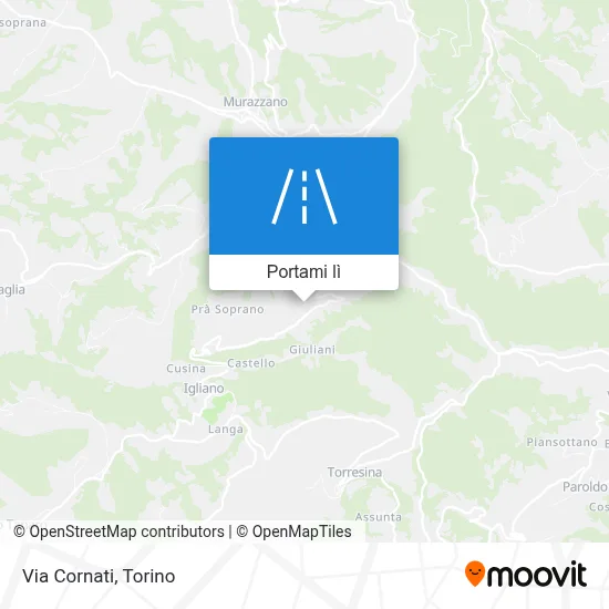 Mappa Via Cornati