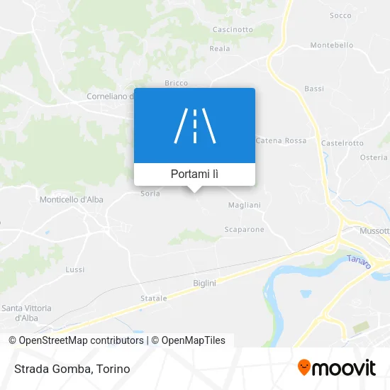 Mappa Strada Gomba