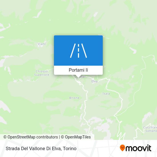 Mappa Strada Del Vallone Di Elva