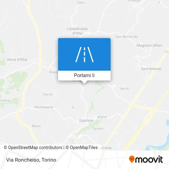 Mappa Via Roncheiso