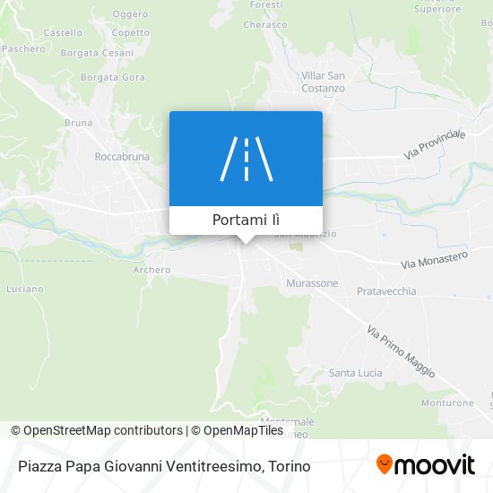 Mappa Piazza Papa Giovanni Ventitreesimo